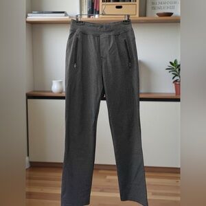 Lululemon Mens Gray Athletic Pants Straight Leg Zip Pocket Performance Sz S